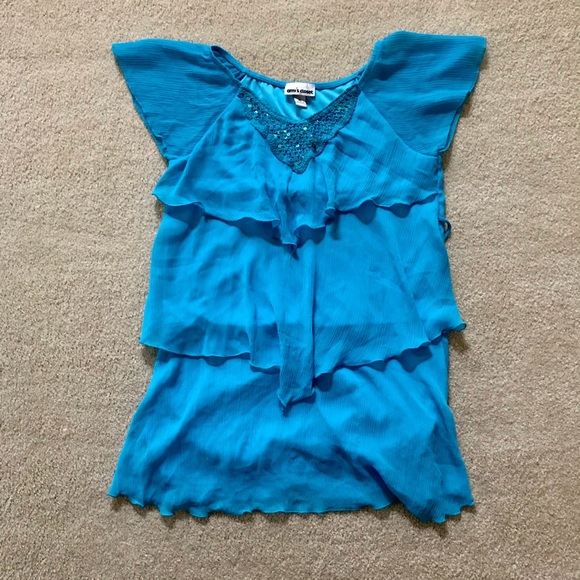 Amy’s Closet Ruffled Layered Top - Picture 1 of 5